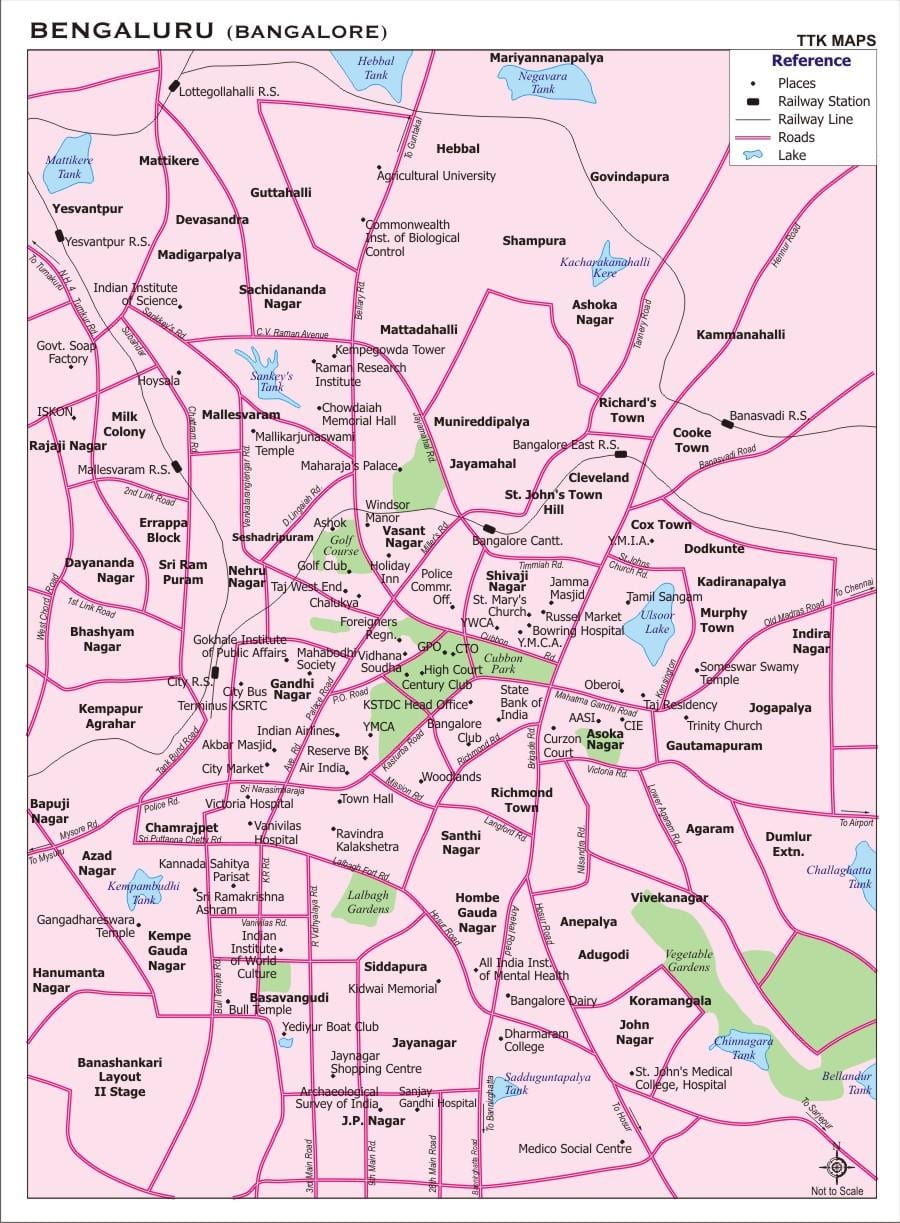 city karte Bangalore