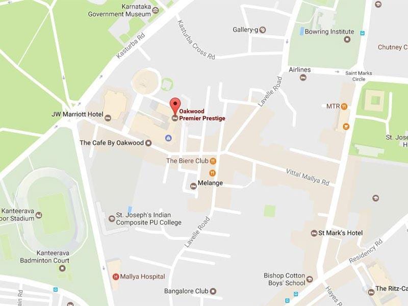 karte ub pilsēta Bangalore