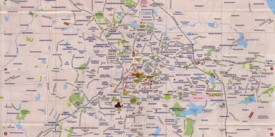 Bangalore tūrisma objektiem kartē