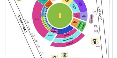 Bangalore kriketa stadions karte