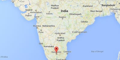 Banglore, indijas karti