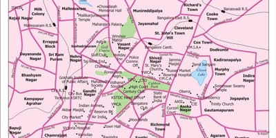 City karte Bangalore